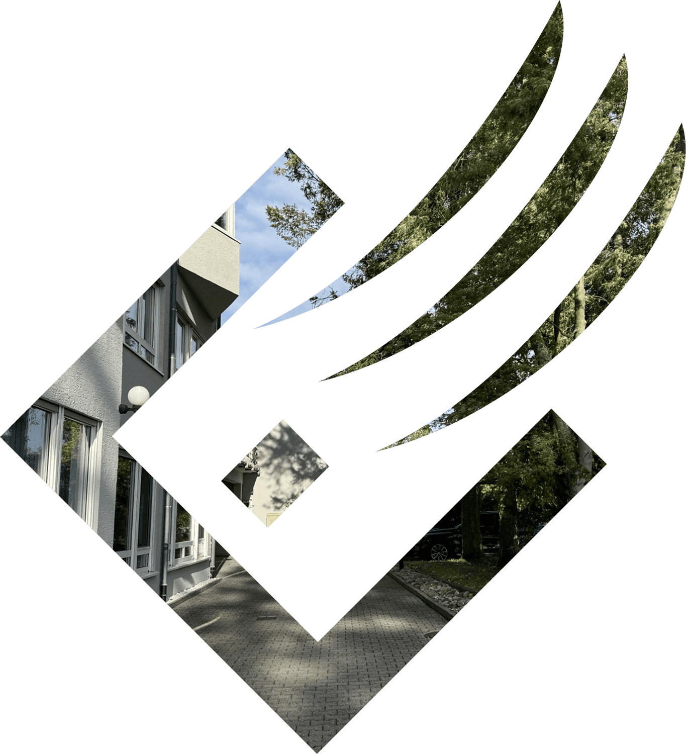 EBS logo without text, with a background image.